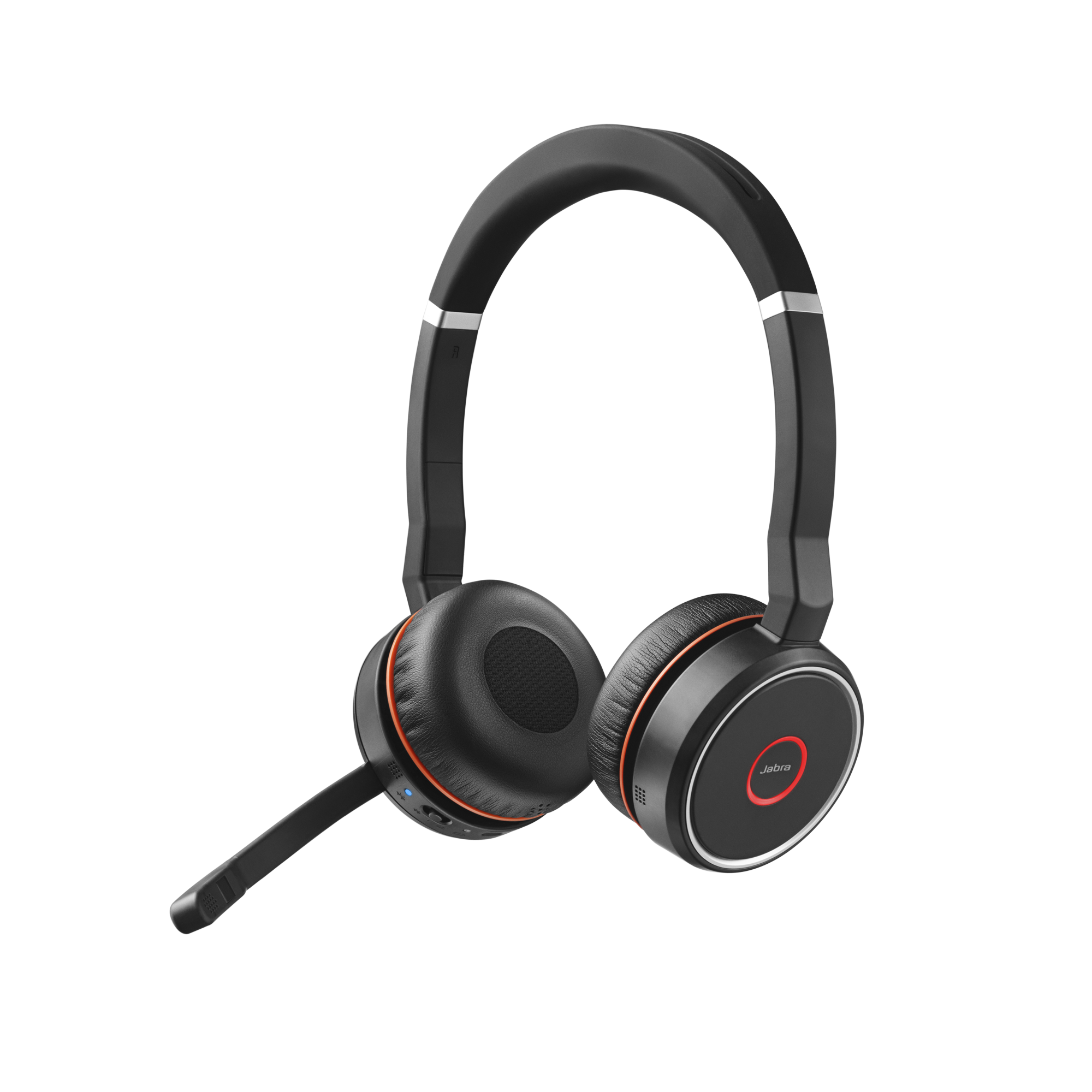 How do I connect my Jabra Evolve headset with my computer Jabra