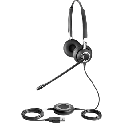 ジャブラ　ヘッドセット ヘッドバンド付きの Jabra Biz 2400 のイヤークッションの交換