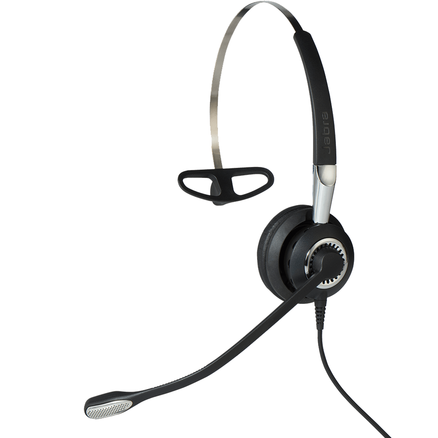 Open Box Jabra Biz 1900 DUO Noise-Canceling Black Headband Computer Headset 