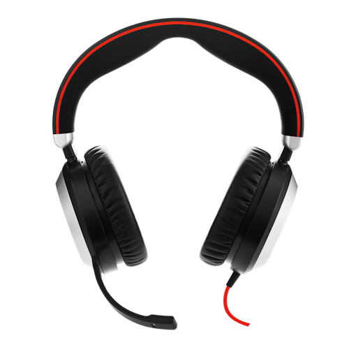 Jabra Evolve 80 headset with active noise cancellation